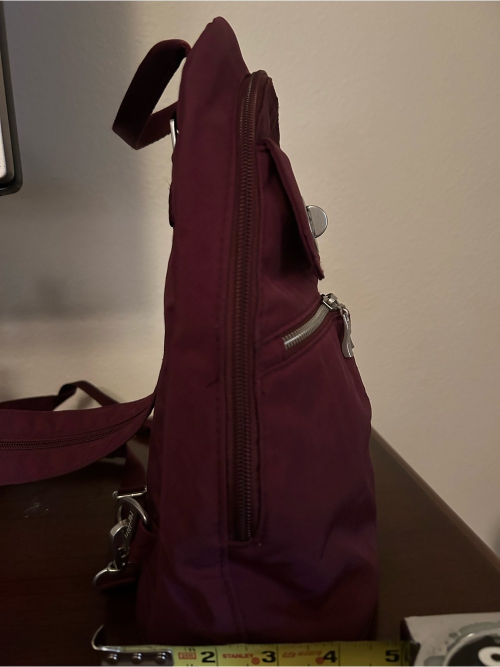 Baggallini Wine Red Small Backpack - Picture 5 of 5